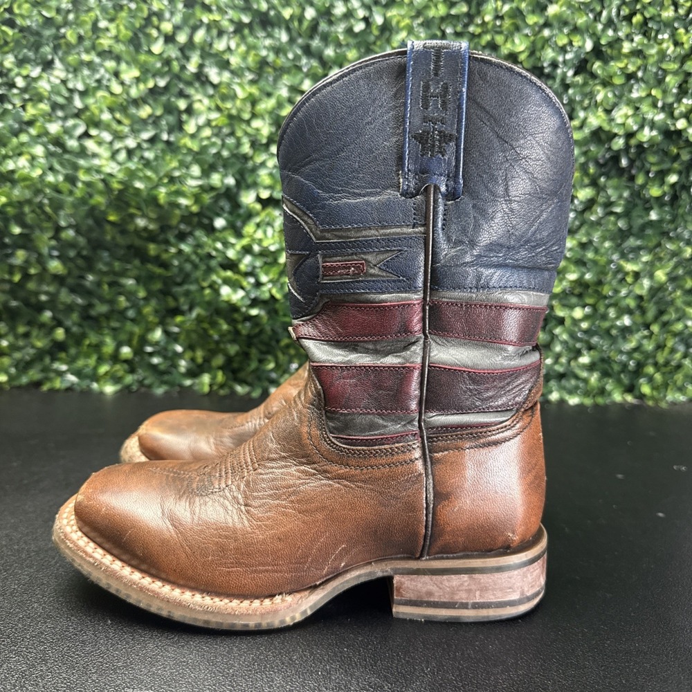 Tin Haul Kids Western Boots Brown Leather Size 13 - Picture 1 of 13